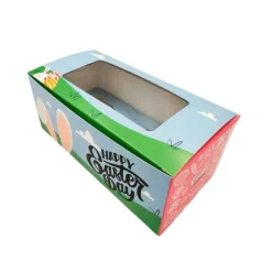 Caja para 2 cupcakes con ventana Pascua 18,5 x 9 x 7,5 cm - Pastry Colours