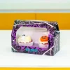 Caja para 2 cupcakes con ventana arañas Halloween 18,5 x 9 x 13 cm