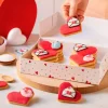Caja para dulces o galletas corazones San Valentín 23,5 x 16 x 5 cm - Decora
