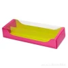 Caja para 12 macarons fucsia y verde