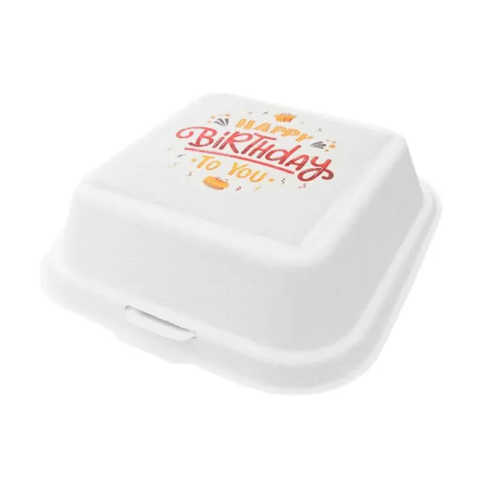 Caja para mini tarta Happy Birthday 10 x 8 cm - Bento cake