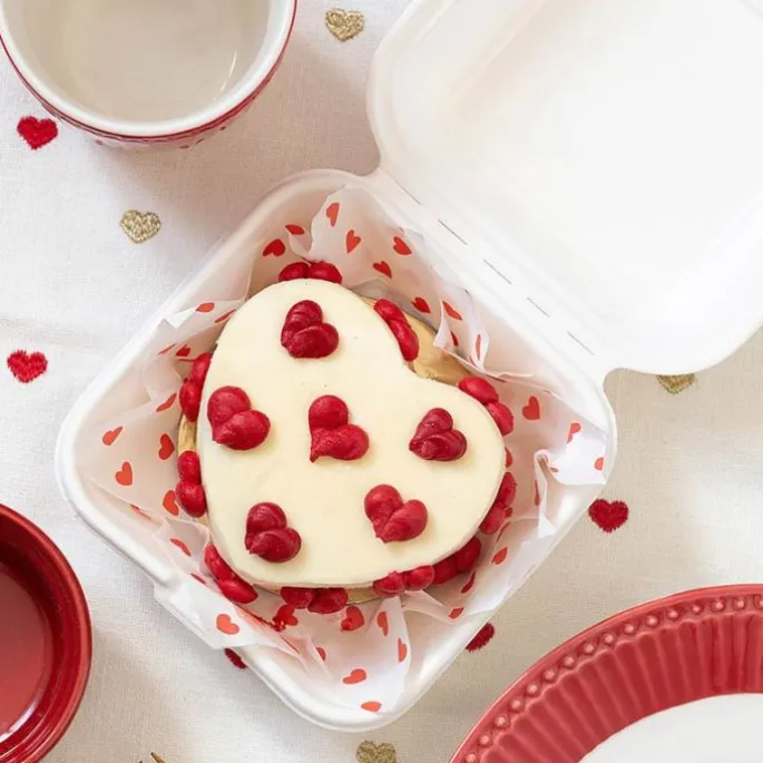 Caja para mini tarta love 10 x 8 cm - Bento cake