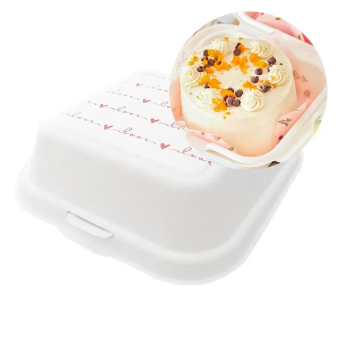 Caja para mini tarta love 10 x 8 cm - Bento cake