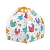 Caja para monas de Pascua gallos 32 x 37 cm