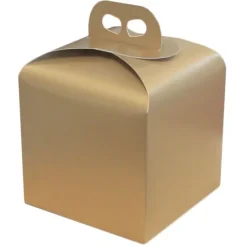 Caja para panettone oro 20 cm