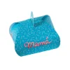 Caja para tarta azul con asa Mamá 20 x 20 x 10 cm