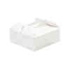 Caja para tarta blanca con asa 23 x 23 x 10 cm - Decora