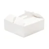 Caja para tarta blanca con asa 28,5 x 28,5 x 10 cm - Decora