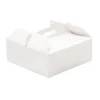 Caja para tarta blanca con asa 31 x 31 x 12 cm - Decora