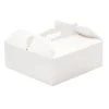 Caja para tarta blanca con asa 33,5 x 33,5 x 12 cm - Decora
