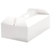 Caja para tarta blanca con asa 36 x 21 x 12 cm - Decora