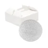 Caja para tarta blanca con asa y cake drum 26 x 26 x 10 cm - Decora