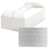 Caja para tarta blanca con asa y cake drum 36 x 21 x 12 cm - Decora