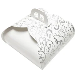 Caja para tarta blanca con asa Francel 36 x 36 x 13 cm