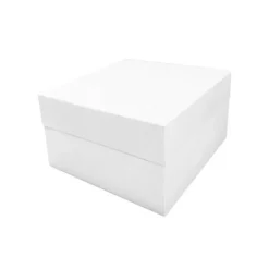 Caja para tarta blanca con tapa 20,5 x 20,5 x 15 cm - Funcakes