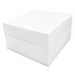 Caja para tarta blanca con tapa 35 x 35 x 15 cm - Funcakes