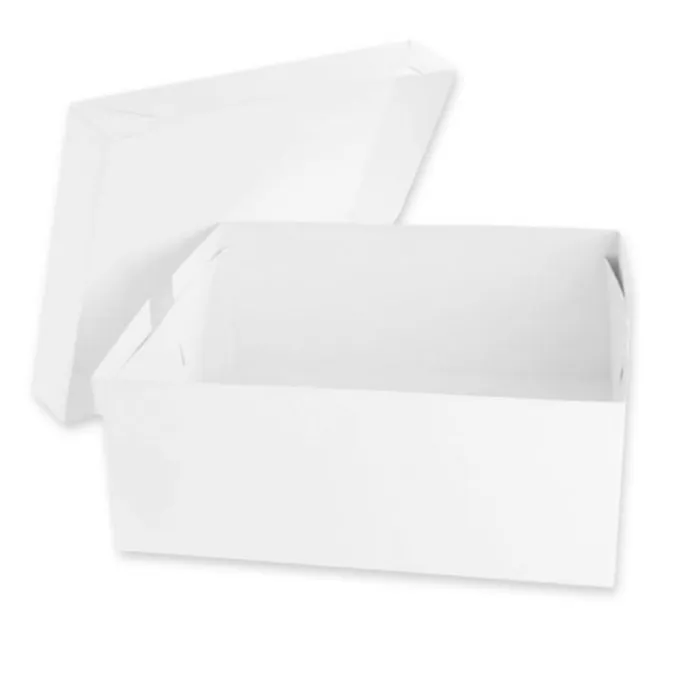 Caja para tarta blanca con tapa 35,5 x 30,4 x 15 cm - Simply Making