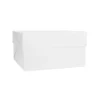 Caja para tarta blanca con tapa 26,5 x 26,5 x 15 cm - Decora