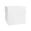 Caja para tarta blanca con tapa 26,5 x 26,5 x 25 cm