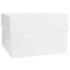Caja para tarta blanca con tapa 40,5 x 40,5 x 25 cm - Decora