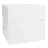 Caja para tarta blanca con tapa 36,5 x 36,5 x 36 cm - Decora