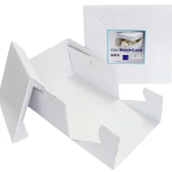 Caja para tarta blanca con tapa 45,5 x 45,5 x 15 cm - PME