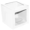Caja para tarta blanca con 2 ventanas 30 x 30 x 30 cm - Azucren