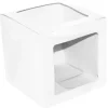 Caja para tarta blanca con 2 ventanas 35 x 35 x 35 cm - Azucren