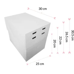 Caja para tarta con 4 alturas ajustables 30 x 25 cm - Pastkolor