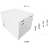 Caja para tarta con 4 alturas ajustables 45 x 35 cm - Pastkolor