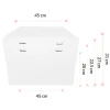 Caja para tarta con 4 alturas ajustables 45 x 45 cm - Pastkolor