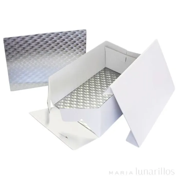 Caja para tarta con tapa y bandeja 38,1 x 27,8 x 15 cm - PME