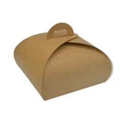 Caja para tarta kraft con asa 24 x 24 x 11 cm