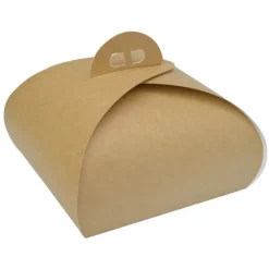 Caja para tarta kraft con asa 32 x 32 x 11 cm
