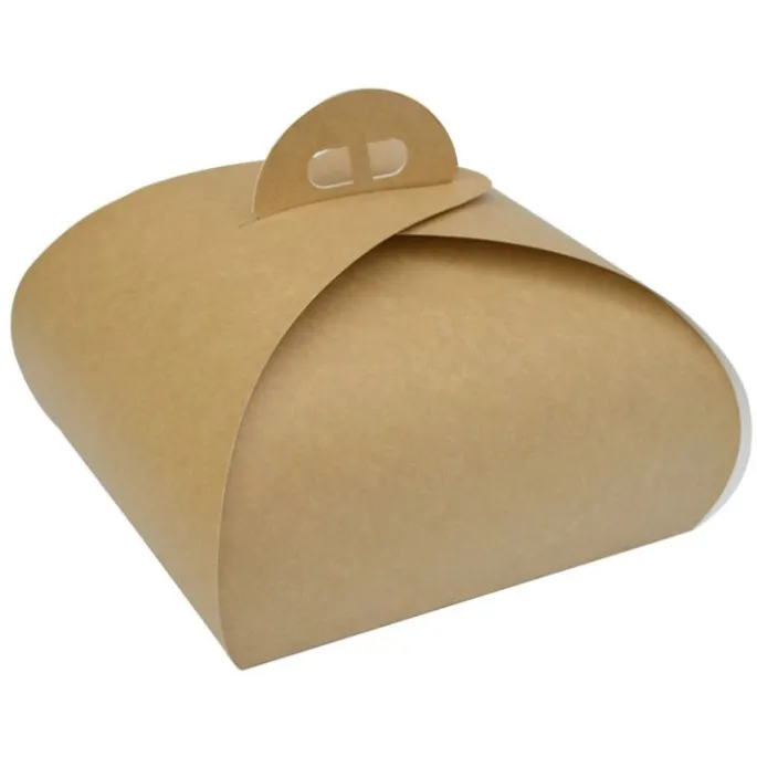 Caja para tarta kraft con asa 32 x 32 x 11 cm