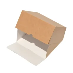 Caja para tarta kraft cuadrada 26 x 26 x 10 cm