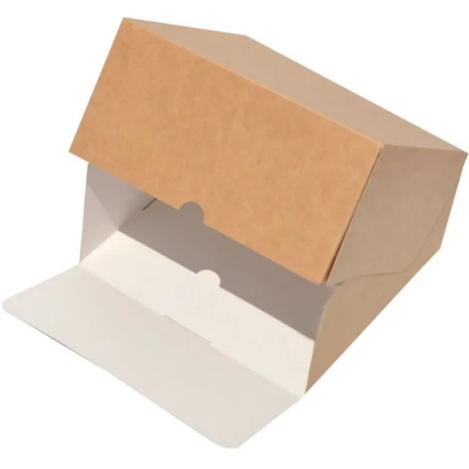 Caja para tarta kraft cuadrada 32 x 32 x 10 cm