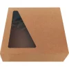 Caja para tartas o roscón de reyes kraft con ventana 40 cm