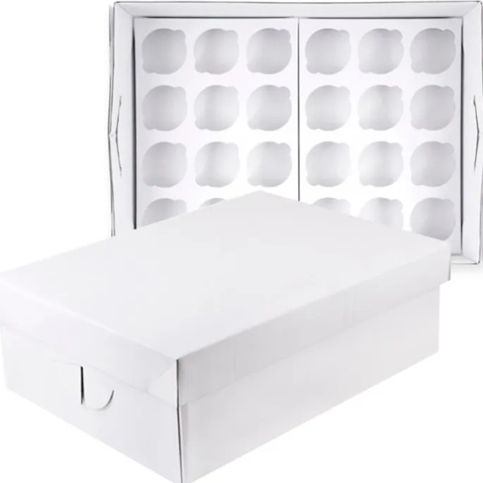 Caja rectangular alta 24 cupcakes 44 x 32 x 14 cm - PME