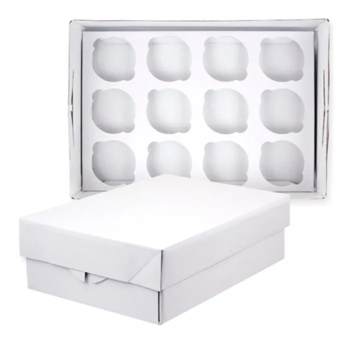 Caja rectangular baja 12 cupcakes 32,5 x 22,5 x 9 cm - PME