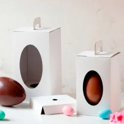 Cajas con ventana y asa para huevos de Pascua 25 x 15 x 15 cm (2) - Decora