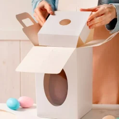 Cajas con ventana y asa para huevos de Pascua 35 x 20 x 20 cm (2) - Decora