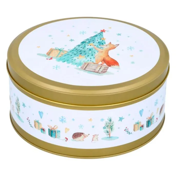 Cajas de lata zorro Navidad (3) - Birkmann
