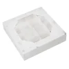 Cajas para 16 bombones o pasteles con ventana estrellas Navidad 15 x 15 x 3,5 cm (5)