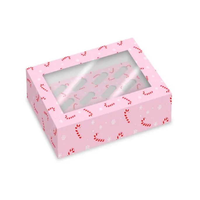 Cajas para 6 cupcakes con ventana caramelos Navidad 23 x 17 x 10 cm (2)