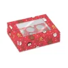 Cajas para 6 cupcakes con ventana personajes Navidad 25,5 x 17 x 8 cm (2)