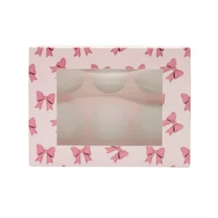 Cajas para 6 cupcakes con ventana lazos 23 x 17 x 10 cm (2)
