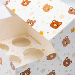 Cajas para 6 cupcakes con ventana ositos 23 x 17 x 10 cm (2)