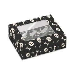 Cajas para 6 cupcakes con ventana calaveras Halloween 23 x 17 x 10 cm (2)
