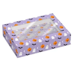 Cajas para 12 cupcakes con ventana calabazas fantasmas Halloween 33 x 23 x 10 cm (2)